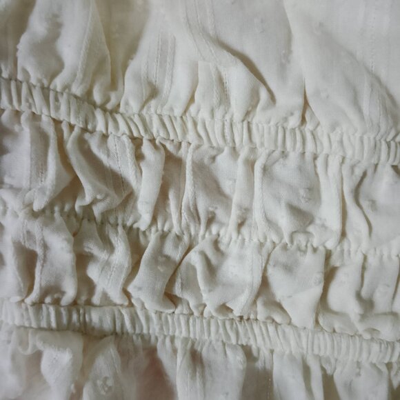 NWT Torrid Clip Dot Cotton Viole Blouson Sl. Sq. Neck Smocked Top Size 1X 14-16 - Picture 6 of 9